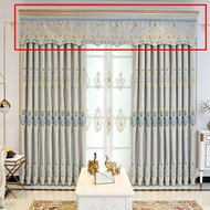 European Curtain Scallop/ Pelmet curtain / Langsir Dapur / Rod Pocket / French Pleat/ Curtain Header