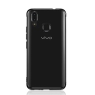 Googlehitech สำหรับ VIVO V9 / vivo Y85 VIVO V9 Youth Nano Electroplating พีวีซีบางเครื่องแบบบางเฉียบสำหรับโทรศัพท์ Vivo V9 VIVOY85 ชุบตัวอย่างกรณีเย็บแฟชั่นกระเป๋าใส่โทรศัพท์สีอ่อนสำหรับ VVIVOV9 Slim Protection Shell Case Back Cover For VIVO V9 Youth