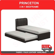 Princeton 3 in 1 Single and Super Single Pull Out Bed Frame in 16 Colors