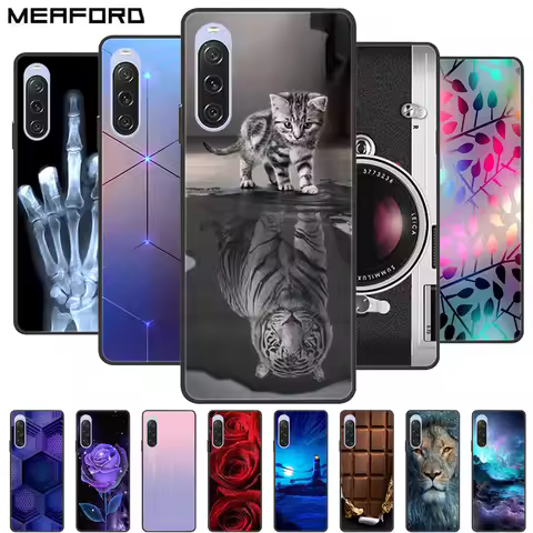 For Sony Xperia 10 V 5G Case 6.5'' Shockproof Soft Silicone Back Cover For Sony Xperia 10V Phone Cas
