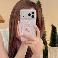 Korea Cute Pink Flower Rabbit for IPhone 15 Phone Case 17 Pro Max 16 16 pro max 17 Phone Covers Vale