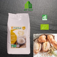 Organic All-Purpose Flour T55 Markal Organic Wheat Flour 1kg - Organic Wheat Flour - Organic Baking 