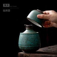 Wine Warmer Household Wine Warmer Ceramic Hot Wine Set Old-fashioned Chinese Style Wine Set Yellow W