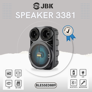 Speaker JBK 3381 Portable Bluetooth Series JBK 6.5 Inch Free Microphone/BLESSED889