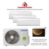 SAMSUNG LATEST WINDFREE R32 SYSTEM 3 AIRCON (INSTALLATION INCLUDED FREE UPGRADED MATERIALS)
