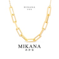 Mikana Intertwined Hinana Gold Plated Necklace for Women jewelry accessories kwintas choker gift