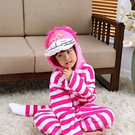 lice in Wonderland Cheshire cat Cartoon Onesie Sleepwear Kid Boy Girl Xmas Cosplay Costume Animal Pajamas