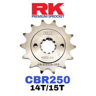 RK Sprocket Front Sprocket Honda CBR250 14T/15T Premium Sprocket Depan CBR 250 Accessories Spare CB2