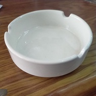 PUTIH Ceramic ASHTRAY - Round White/Cigarette ASHTRAY