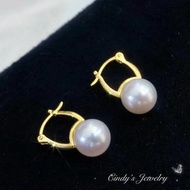 日本海水akoya珍珠耳環18k金