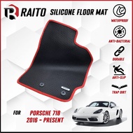 RAITO MAT Porsche 718 Cayman 982 2016 - Present Car Floor Mat Carpet Customised Car Mat Kereta Carpe