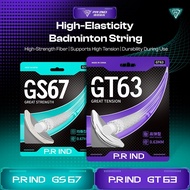 P.R IND I GT63/GS67 Badminton String I 浦锐GT63GS67羽毛球拍线高弹耐打控球精准拍线网线专业网线