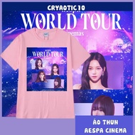 Aespa World Tour Cinema Kpop Karina Winter Ningning Giselle unisex Cyaotic10 T-Shirt