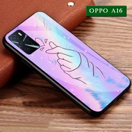 Softcase Kaca Purple/Lilac Oppo A16 - Case Oppo A16 - Case HP Oppo A16 - Casing HP Oppo A16 - Kesing