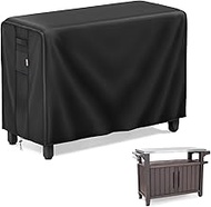 MR. COVER Outdoor prep table cover 52 inch for Keter Unity XL Outdoor Rolling Table Cart, 600D Heavy