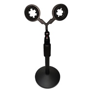 VIP55SM Dual Microphone Installation Kit Universal Stand for SM57 Presidential Microphone Twin Suppo