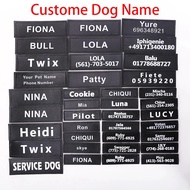 2 Pcs Personalized Cat Dog ID Tags Dog Harness Dog Name Custom Pet Harness Collar Label Sticker Patc