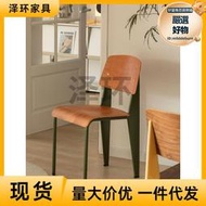 z澤瞏復古餐椅標準椅設計師實木椅子家用靠背學生書桌椅簡約餐桌