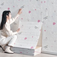 Cartoon 3D foam wall paper brick wall stickers waterproof wall sticker foam self adhesive wall panel for wall decor wall stickers wallpaper Wall N3EH