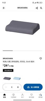 IKEA BRUKSVARA 人體工學枕套