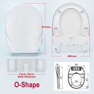 Non-Electric Toilet Bidet Seat Household Soft Ciosing D/V/O Type Toilet Bidet Seat with Dual Nozzles