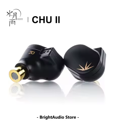 MOONDROP CHU II Dynamic Driver In-Ear Earphone Earbuds High Performance IEM 0.78mm Detachable cable 