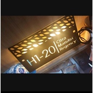 House Number 1 On, House Number 1 LED, House Number 1 , House Number 1 ACRYLIC.