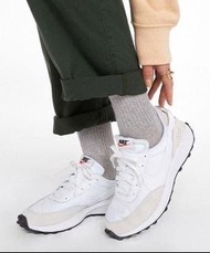 Nike 全新 23cm  白色 NIKE Waffle Debut sneakers 小SACAI 增高鞋 米白