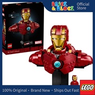 LEGO 76327 Iron Man MK4 Bust | LEGO Marvel Super Heroes | Patung Kepala Iron Man MK4