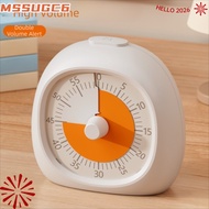 MSSUGC6 Visual Timer, Focus Aid Silent Countdown Timer, Portable 60 Minute Plastic Digital Clock Kit