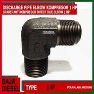 HP Discharge Pipe Elbow 3hp Spare Parts Compressor Direct Olie Elbow 3hp