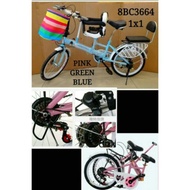 Ready stock 3 Seater Mother Kids Bike Basikal Ibu dan Anak 20"