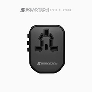 SOUNDTECH TRAVEL ADAPTER WITH USB C AND USB QUICK CHARGE TA620