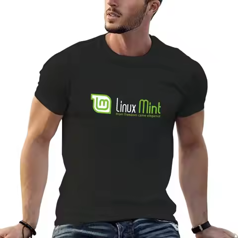 Linux Mint T-Shirt blacks baggy shirts tops mens t shirt graphic