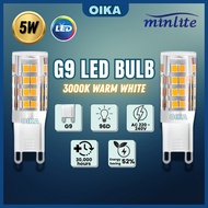 [READY STOCK] MINLITE G9 5W LED Rocket Bulb 3000K Warm White – Energy Saving Light Bulb