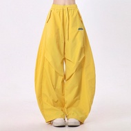 Dopamine Leisure Pants - Women's Loose Fit Embroidered Letters | Spring Dance Wear