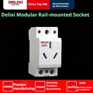 Delixi AC30 Rail Mount Socket DZ47X: 3-pin 10A, 3-pin 16A, 4-pin 16A, 5-pin 10A, 5-pin 16A