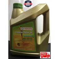 Toyota 0W-20 SN/GF-5 Fully Synthetic Engine Oil (4L) (100% Original)
