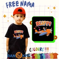 Blippi Airplane Kids T-Shirt | Blippi Airplane Kids Clothes | [[ FREE NAME ]]
