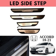 Honda accord led side door step Protector accessories 2014 2015 2016 2017 2018 2019