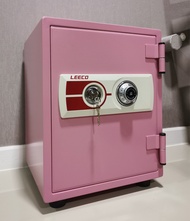 🔥 สีใหม่ !🔥ตู้เซฟ กันไฟ นิรภัย Leeco safe สีชมพู/ฟ้า รุ่น es-8 ขนาด 25 kg.