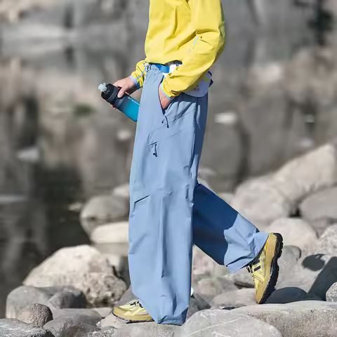 CHRLCK Men Waterproof Hiking Cargo Pants Anti Scratch Fashion Cargo Pants Autumn Trousers Fishing Ca