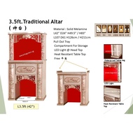 Altar 3.5ft Traditional Chinese Altar Table Fengshui Altar Cabinet Prayer Table