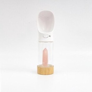 MERCI COLLECTIVE Urban Oasis - Rose Quartz Infused Water Bottle 300ml丨4 Crystal Available Black Obsidian