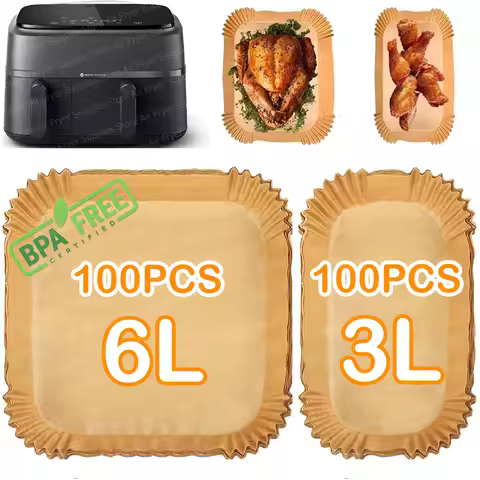 Air Fryer Baking Paper for Philips Airfryer 3000 Series 6L/3L NA350/00 Non-Stick Disposable Liners f