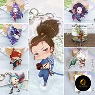 Acrylic mica keychain lol league of legends Yasuo rin irelia leesin kaisa jinx ezreal yi lux xayah