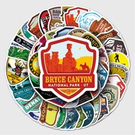 50 Sheets National Park Unique Cross-Border Decoration Waterproof Wholesale Luggage Wall Stickers Re
