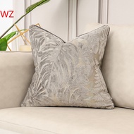 Gray Pillow Cover Sofa Cushion Nordic Ins Simple Sofa Pillow Flannel Cut-Down Sofa Big Cushion 【Stri