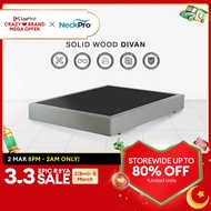 NeckPro Solid Wood Divan (Custom-Made Product) / Bed Frame /  Katil Queen/ Single/ Super Single/ Kin