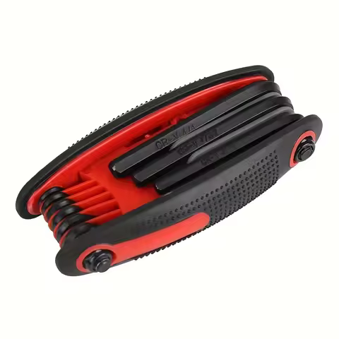 Folding Allen Wrench Set - Includes 3 Metric And SAE Allen Wrenches, Along with a Torx Wrench Set-Pr